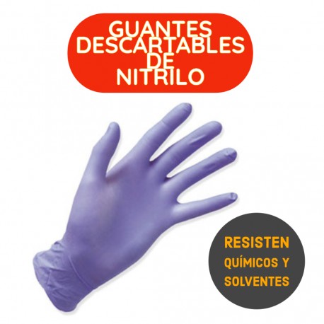 GUANTES DESCARTABLES DE NITRILO