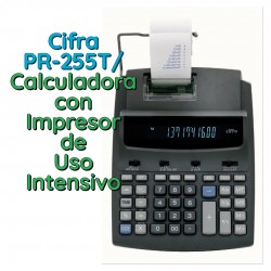 Cifra PR-255T/ Calculadora con Impresor de Uso Intensivo