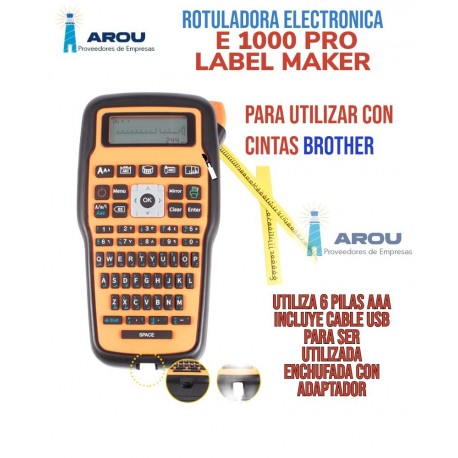 ROTULADORA ELECTRONICA E 1000 PRO PARA CINTAS BROTHER
